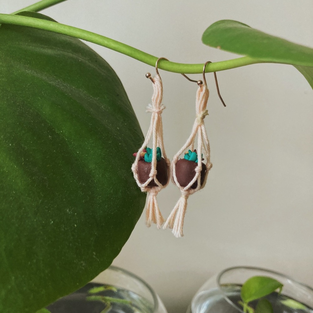 Plant Hanger Earrings